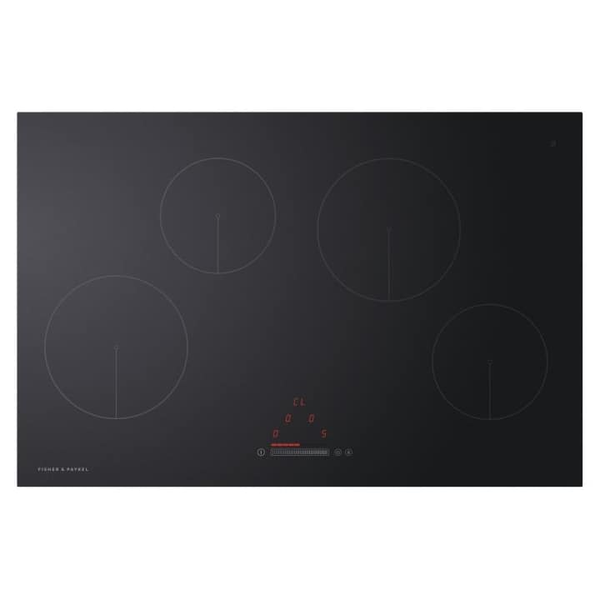 Fisher and Paykel CI804CTB1 Fisher & Paykel CI804CTB1 80cm 4 Zone Induction Hob - Black Glass