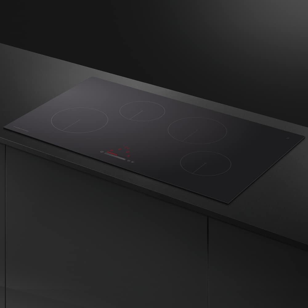 Fisher and Paykel CI904CTB1 Fisher & Paykel CI904CTB1 90cm 4 Zone Induction Hob - Black Glass