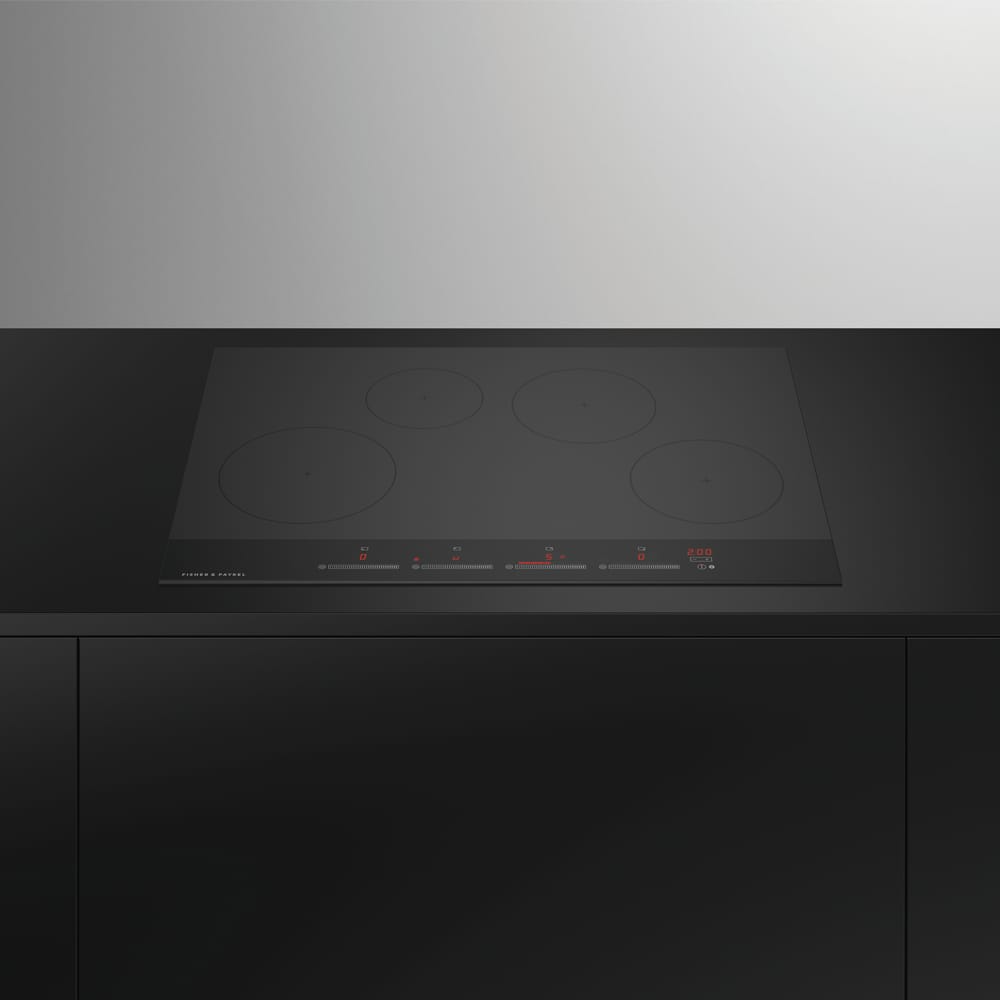 Fisher and Paykel CI904CTB1 Fisher & Paykel CI904CTB1 90cm 4 Zone Induction Hob - Black Glass