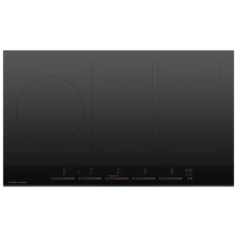 Fisher and Paykel CI905DTB4 Fisher & Paykel CI905DTB4 90cm Induction Hob - Black Glass