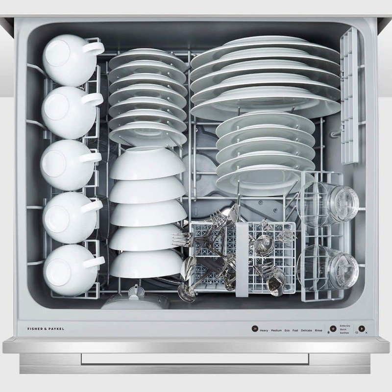 Fisher and Paykel DD60DDFHX9 Series 9 Integrated Double DishDrawer™ Dishwasher 12 Place Settings