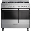 Fisher and Paykel OR90L7DBGFX1 Series 7 Contemporary Dual Fuel Range Cooker With Gas Hob Stainless Steel