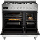 Fisher and Paykel OR90L7DBGFX2 Series 7 Contemporary Dual Fuel 5 Burner Range Cooker Stainless Steel
