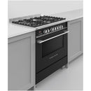Fisher and Paykel OR90SCG4B1 Series 7 Classic Dual Fuel Range Cooker With Single Oven Black
