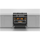 Fisher and Paykel OR90SDG4X1 Series 7 Contemporary Dual Fuel Range Cooker With Gas Hob Stainless Steel