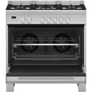 Fisher and Paykel OR90SDG4X1 Series 7 Contemporary Dual Fuel Range Cooker With Gas Hob Stainless Steel