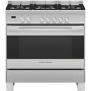 Fisher and Paykel OR90SDG4X1 Series 7 Contemporary Dual Fuel Range Cooker With Gas Hob Stainless Steel