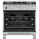 Fisher and Paykel OR90SDG6X1 Series 9 Dual Fuel Range Cooker with Gas Hob and Pyrolytic Cleaning Stainless Steel