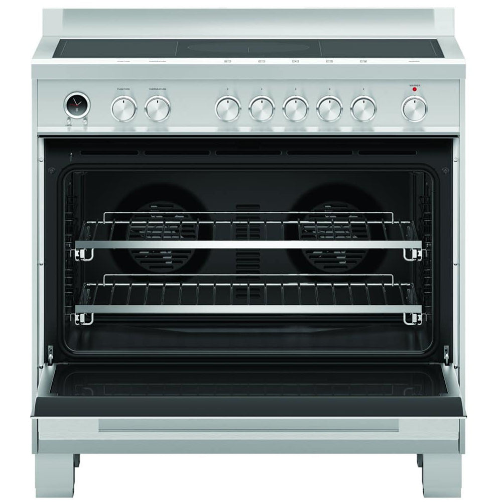 Fisher and Paykel OR90SDI6X1 Series 9 Classic Single Oven Induction Range Cooker With Pyrolytic Cleaning Stainless Steel