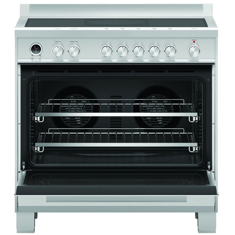 Fisher and Paykel OR90SDI6X1 Series 9 Classic Single Oven Induction Range Cooker With Pyrolytic Cleaning Stainless Steel