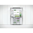 Fisher and Paykel RF500QNUX1 Series 7 Freestanding Plumbed-In American Fridge Freezer Stainless Steel
