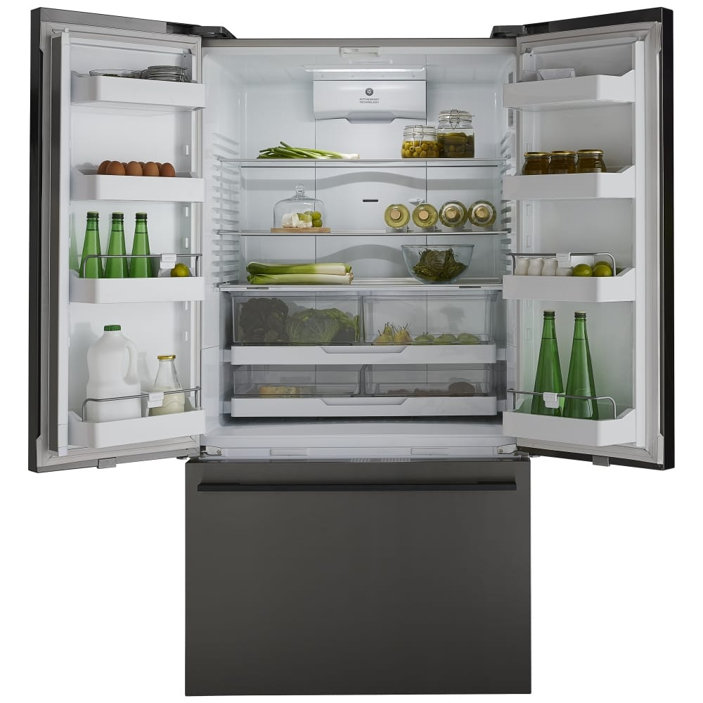 Fisher And Paykel RF540ADUB7 Series 7 Freestanding Plumbed-In American Fridge Freezer Black Steel