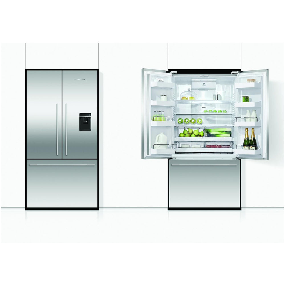 Fisher And Paykel RF540ADUX6 Series 7 Freestanding Plumbed-In American Fridge Freezer Stainless Steel