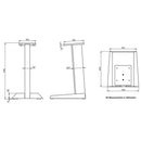 Focal Theva N1 Vestia Bookshelf Speaker Stand