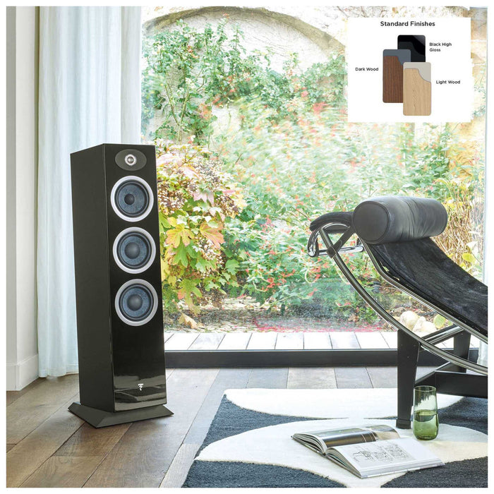 Focal Theva N2 Compact Floor Standing Speakers Pair Black Black