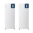 Fridgemaster MTL55242E 143cm Tall Fridge with MTZ55153E 143cm Tall Upright Freezer - White