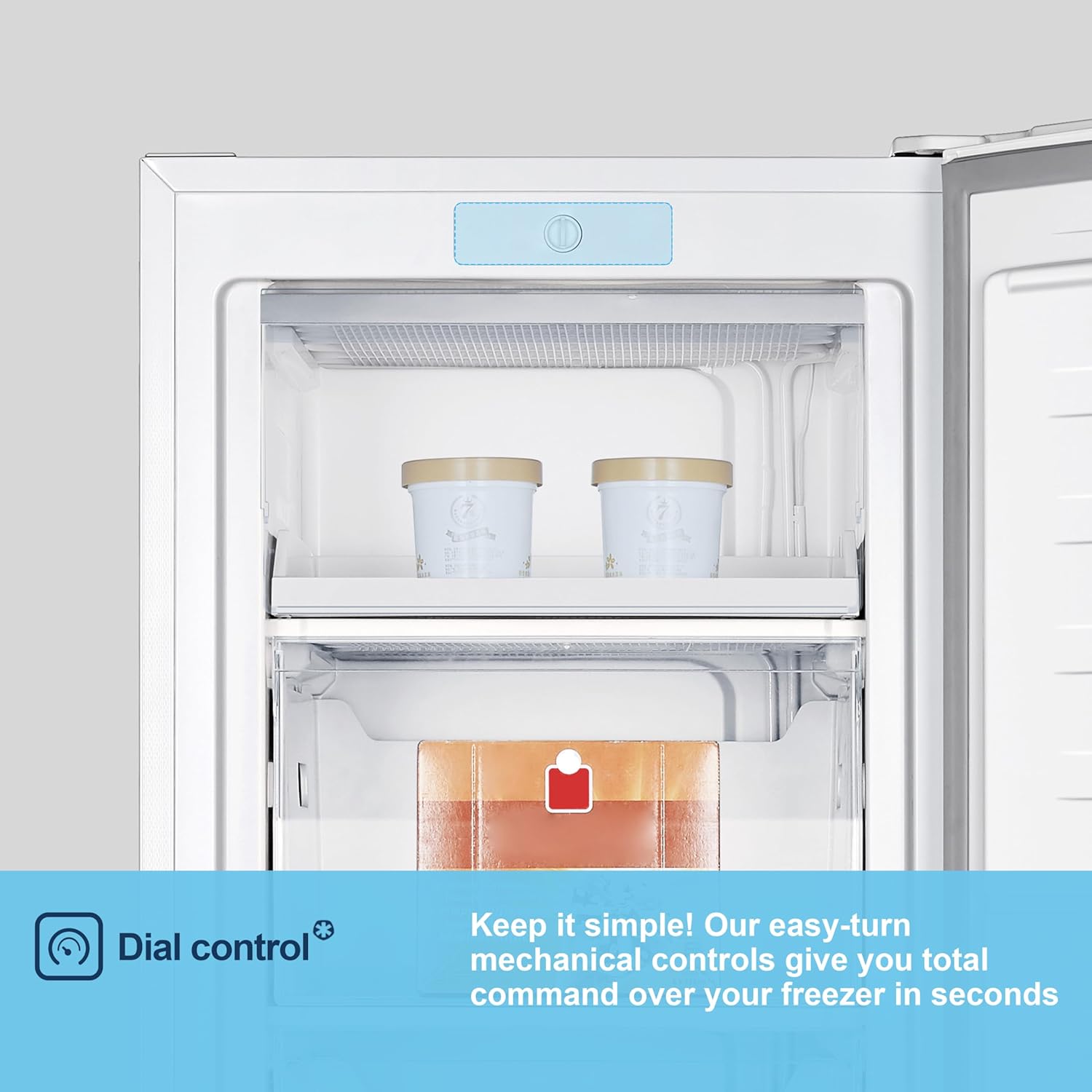 Fridgemaster MTZ55153E Tall Freezer White