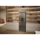 Haier 3D 60 Series 5 HTW5618EWMG Wifi Connected Total No Frost Freestanding Fridge Freezer - Stainless Steel - E Rated Silver