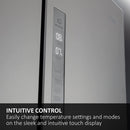 Haier 3D 60 Series 5 HTW5618EWMG Wifi Connected Total No Frost Freestanding Fridge Freezer - Stainless Steel - E Rated Silver