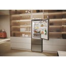 Haier 3D 60 Series 5 HTW5618EWMG Wifi Connected Total No Frost Freestanding Fridge Freezer - Stainless Steel - E Rated Silver