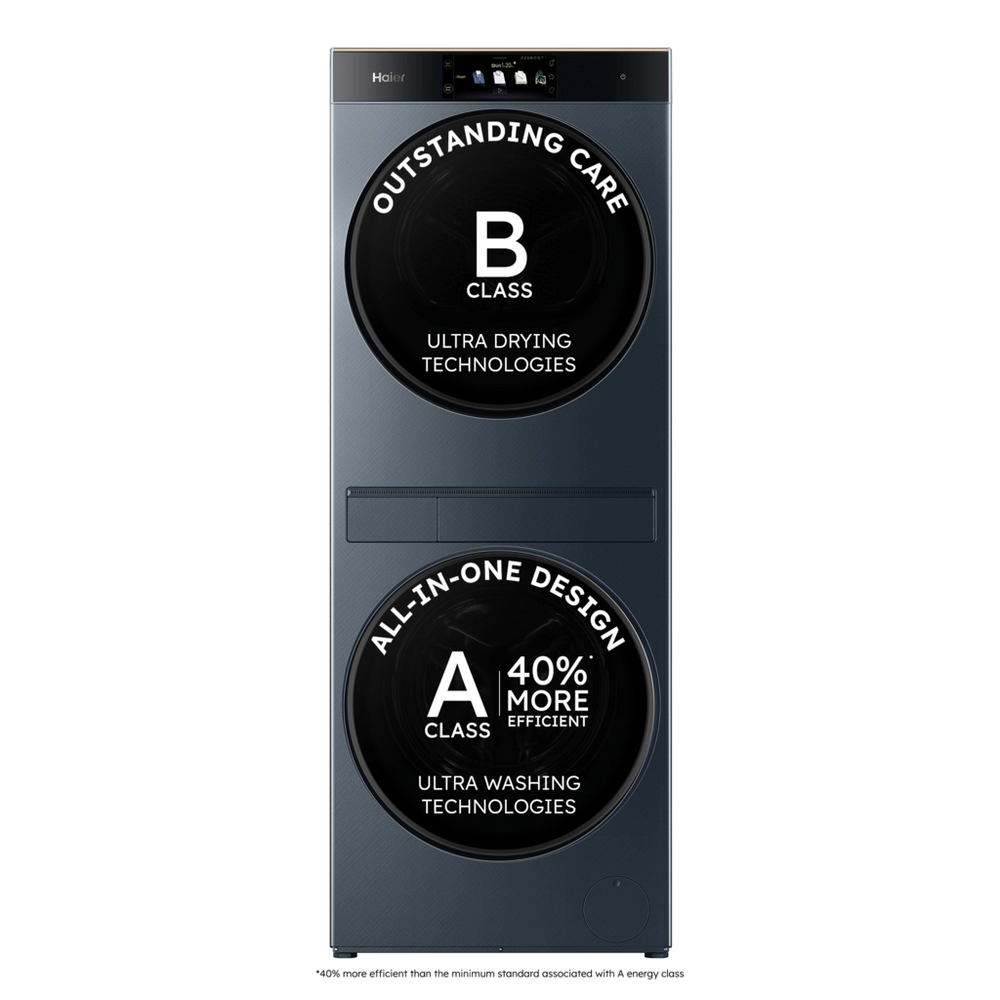 Haier Couture CLC108-GNU1-UK WiFi Connected 10Kg/8Kg 1400 Spin Heat Pump Washer Dryer with - Graphite
