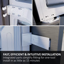 Haier HBW7518CTK 177cm 70/30 Integrated Total No Frost Fridge Freezer with Sliding Door Hinge White - C Rated White