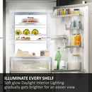 Haier HBW7518CTK 177cm 70/30 Integrated Total No Frost Fridge Freezer with Sliding Door Hinge White - C Rated White