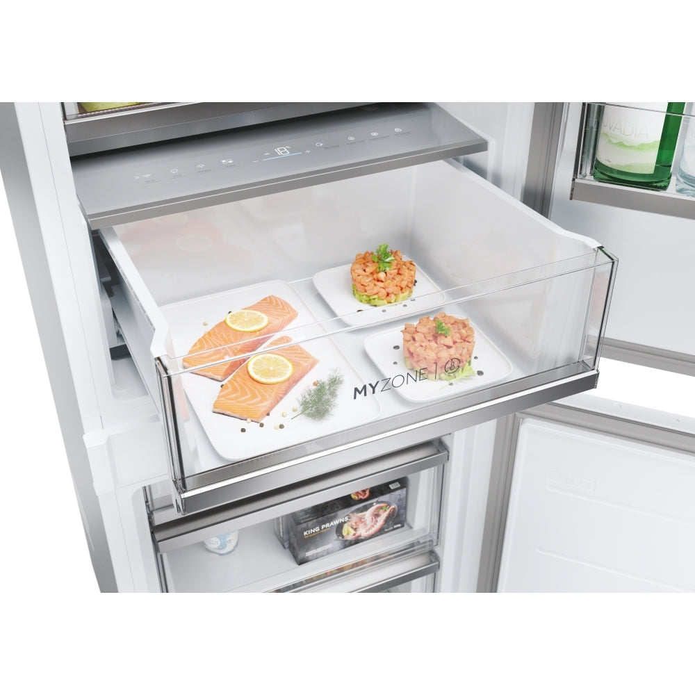 Haier HBW7518CTK 177cm 70/30 Integrated Total No Frost Fridge Freezer with Sliding Door Hinge White - C Rated White