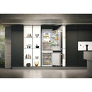 Haier HBW7518CTK 177cm 70/30 Integrated Total No Frost Fridge Freezer with Sliding Door Hinge White - C Rated