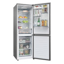 Haier HDPR3618DNPK 185cm High 60/40 Freestanding Frost Free Fridge Freezer - Stainless Steel Silver
