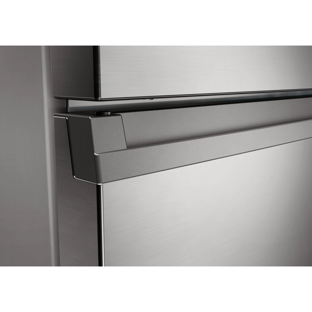 Haier HDPR3618DNPK 185cm High 60/40 Freestanding Frost Free Fridge Freezer - Stainless Steel Silver