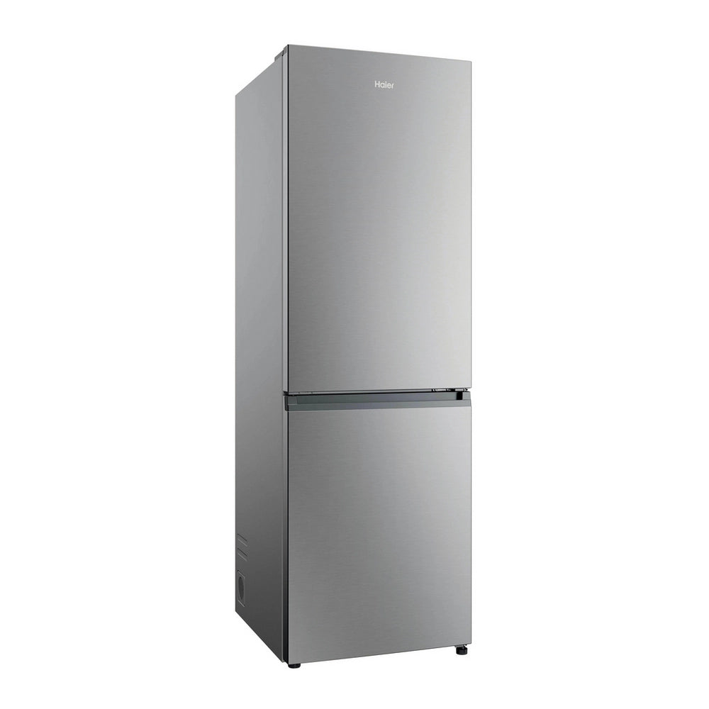 Haier HDPR3618DNPK 185cm High 60/40 Freestanding Frost Free Fridge Freezer - Stainless Steel Silver
