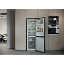 Haier HDPR3618DNPK 185cm High 60/40 Freestanding Frost Free Fridge Freezer - Stainless Steel Silver