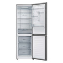 Haier HDPR3618DNPK 185cm High 60/40 Freestanding Frost Free Fridge Freezer - Stainless Steel Silver