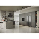 Haier HSR5918DNMP Frost Free Non-Plumbed American Fridge Freezer - Platinum Inox