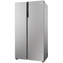 Haier HSR5918DNMP Frost Free Non-Plumbed American Fridge Freezer - Platinum Inox