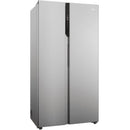 Haier HSR5918DNMP Frost Free Non-Plumbed American Fridge Freezer - Platinum Inox