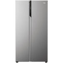 Haier HSR5918DNMP Frost Free Non-Plumbed American Fridge Freezer - Platinum Inox