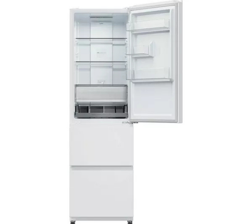 Haier HTR3518ENMWK 3D Series-3 60/40 Freestanding Total No Frost Fridge Freezer White White