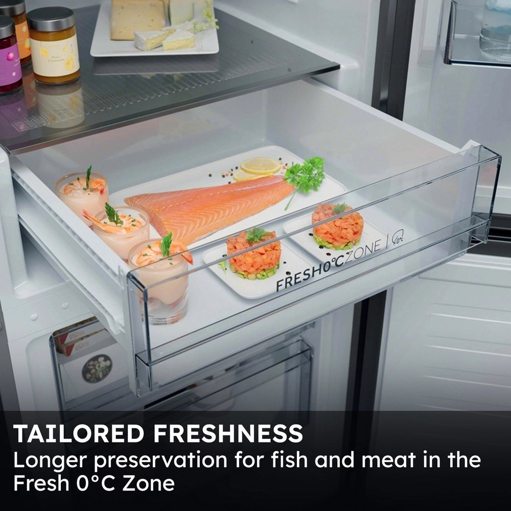 Haier HTR3618DNMG 60/40 Freestanding Total No Frost Fridge Freezer Silver