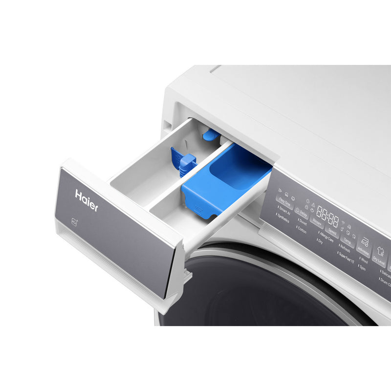 Haier HWD80BP14367TU 8+5kg 1400 Spin Freestanding Washer Dryer White - A Rated White