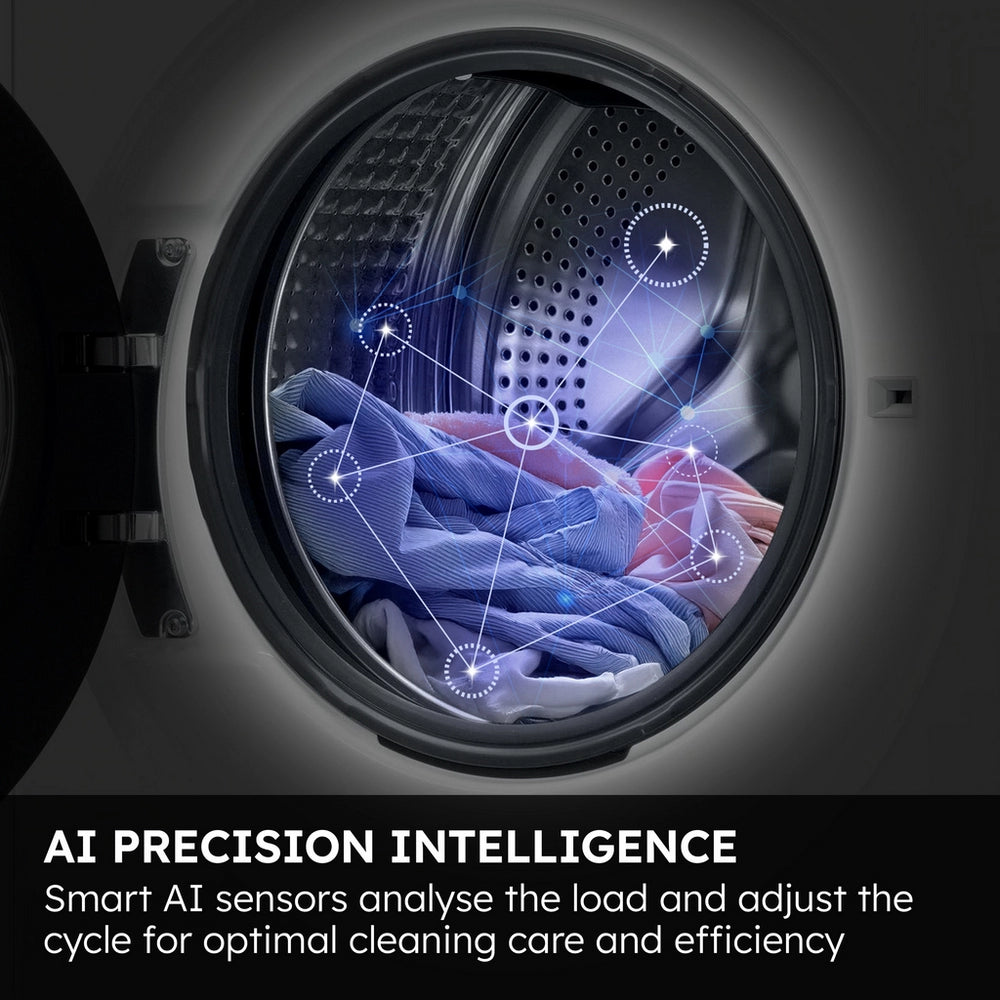 Haier HWD80BP14367TU 8+5kg 1400 Spin Freestanding Washer Dryer White - A Rated White