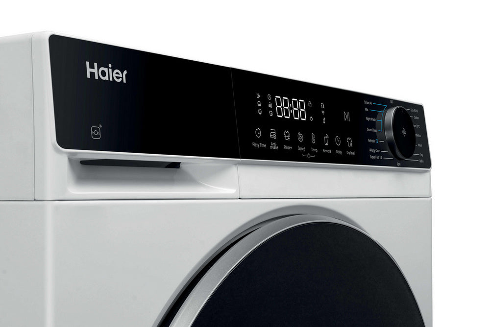 Haier HWD90BP14357TUUK Series 5 9kg+5kg 1400 Spin Freestanding Washer Dryer White