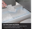 Haier Series 7 HFR79F19DFGB Total No Frost Freestanding American Fridge Freezer Black Glass