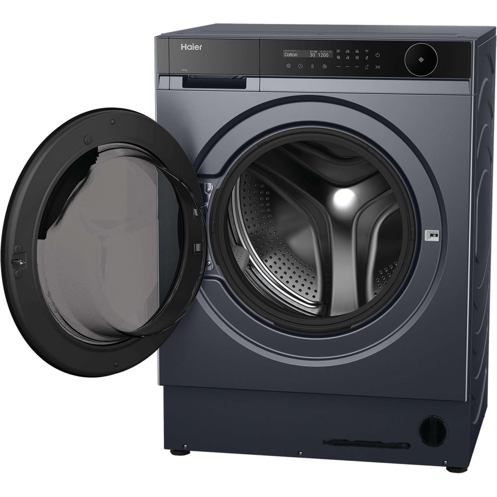 Haier Series 8 HWB100B14858GUUK Integrated 10kg 1400 Spin WiFi Connected Washing Machine Graphite - A Rated Graphite