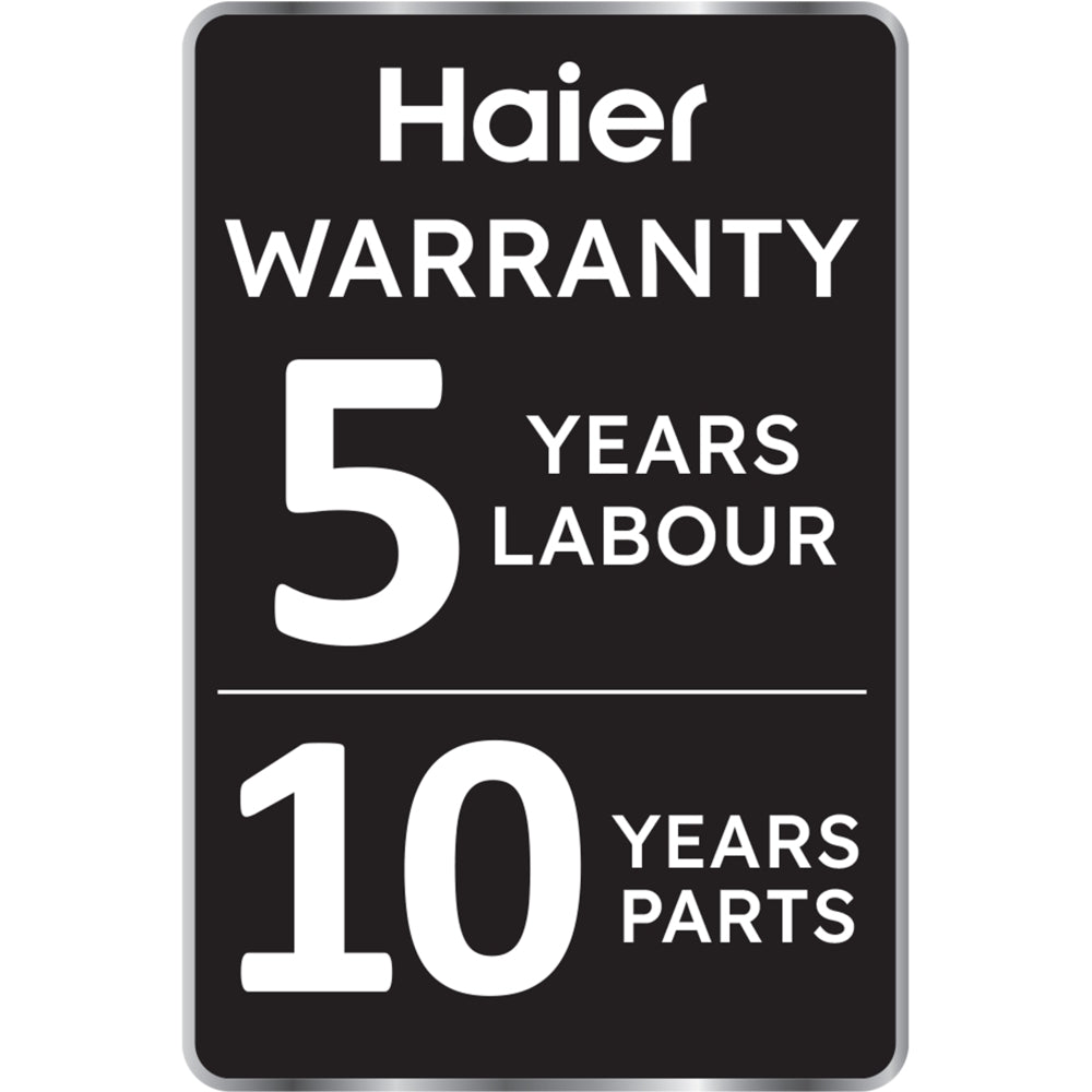 Haier X Series 5 HW100BP14357GUUK 10kg 1400 Spin WiFi Connected Freestanding Washing Machine Graphite - A Rated Graphite