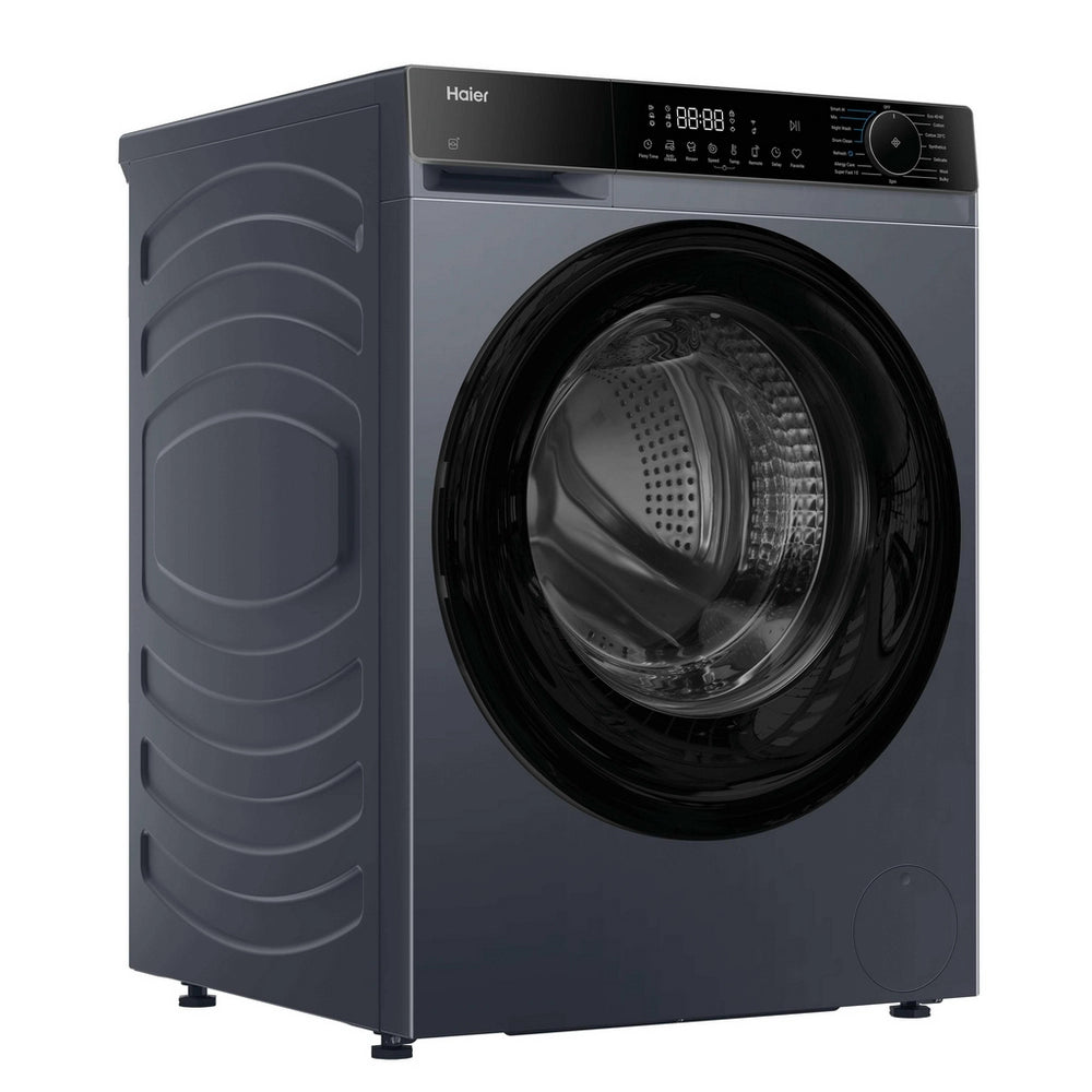 Haier X Series 5 HW100BP14357GUUK 10kg 1400 Spin WiFi Connected Freestanding Washing Machine Graphite - A Rated