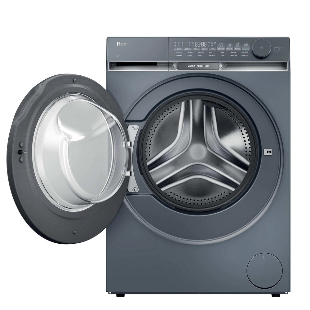 Haier HW100-B14387GUU 10kg 1400 Spin WiFi Freestanding Washing Machine Graphite - A Rated