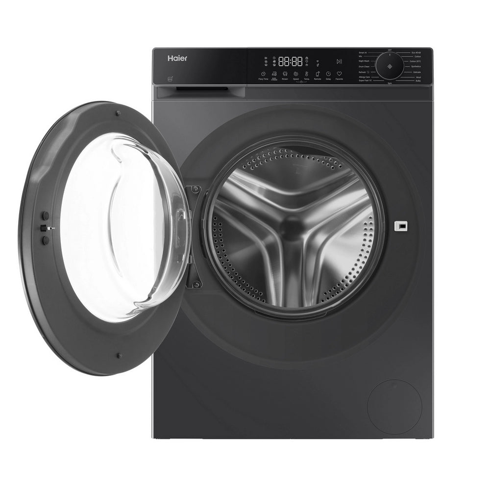 Haier X5 Plus HW9BP14357AEGTUK 9kg 1400 Spin WiFi Connected Washing Machine Graphite - A Rated
