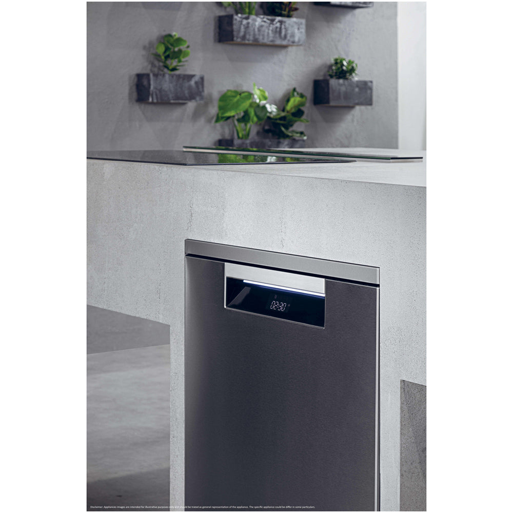 Haier XF 6B2M3BX-80 I-Pro Shine Series 5 Freestanding Dishwasher 16 Place Settings Silver